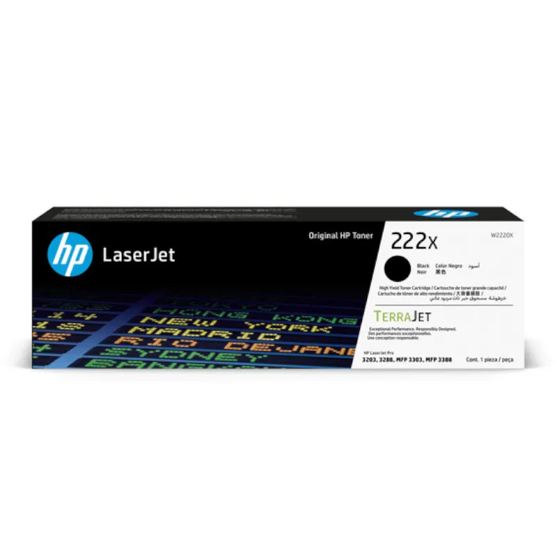 HP 222X Original High Yield Black LaserJet Toner Cartridge