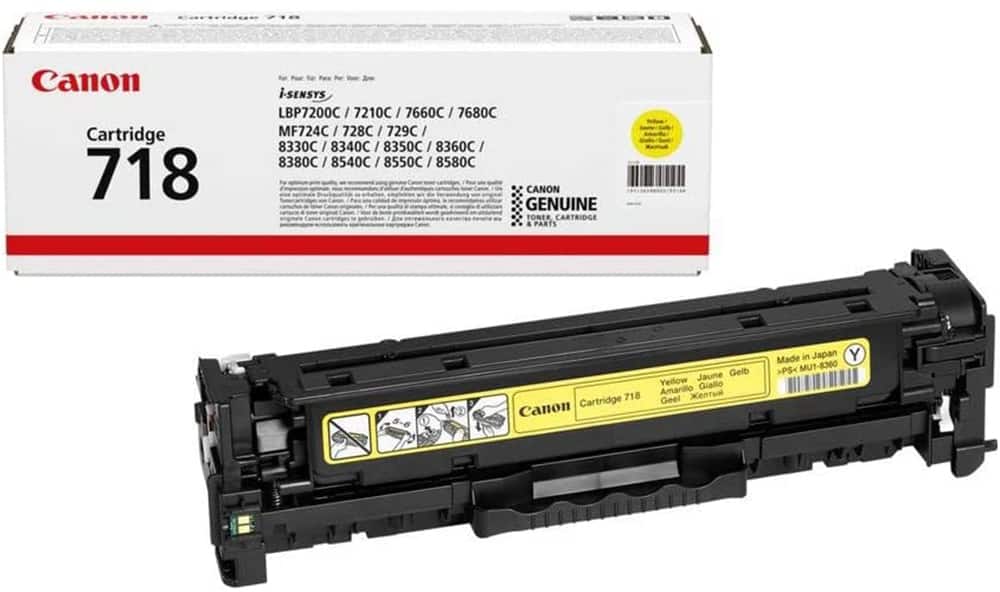 Canon C718 Yellow Toner
