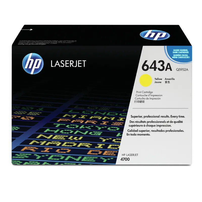 HP 643A Original Yellow LaserJet Toner Cartridge
