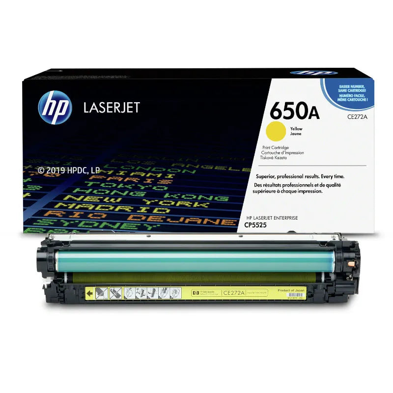 HP 650A Original Yellow LaserJet Toner Cartridge