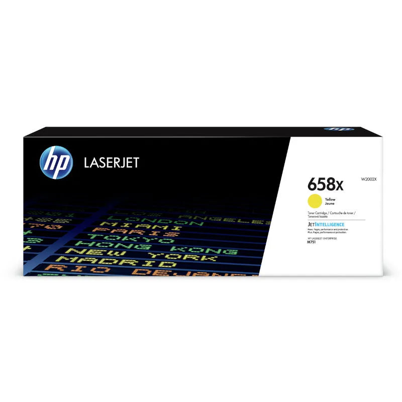 HP 658X Original High Yield Yellow LaserJet Toner Cartridge