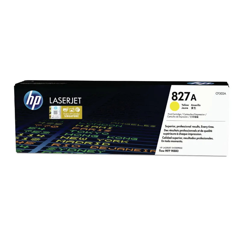 HP 827A Original Yellow LaserJet Toner Cartridge