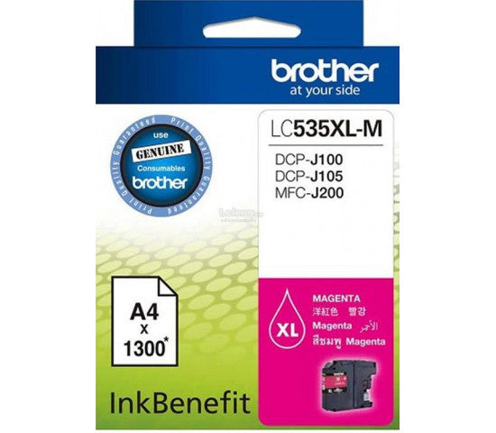 Brother LC-535XLM High Yield Magenta Original Ink Cartridge