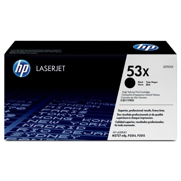 HP 53X Original High Yield Black LaserJet Toner Cartridge