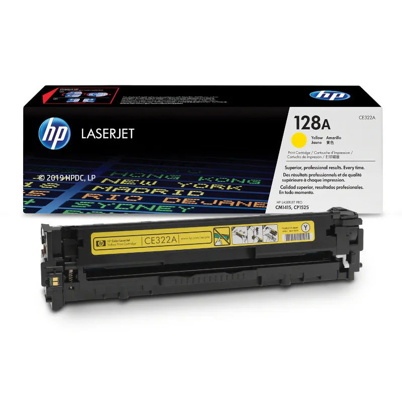 HP 128A Original Yellow LaserJet Toner Cartridge