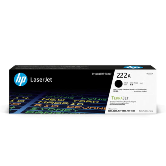 HP 222A Original Black LaserJet Toner Cartridge