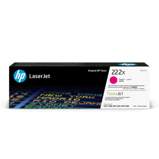HP 222X Original High Yield Magenta LaserJet Toner Cartridge