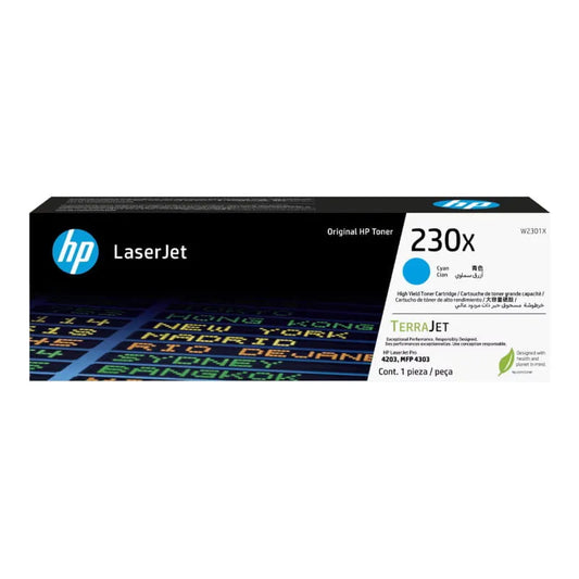 HP 230X Original High Yield Cyan LaserJet Toner Cartridge