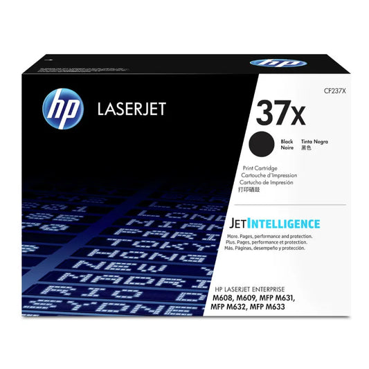HP 37X Original High Yield Black LaserJet Toner Cartridge
