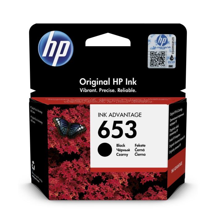 HP 653 Black Original Ink Advantage Cartridge