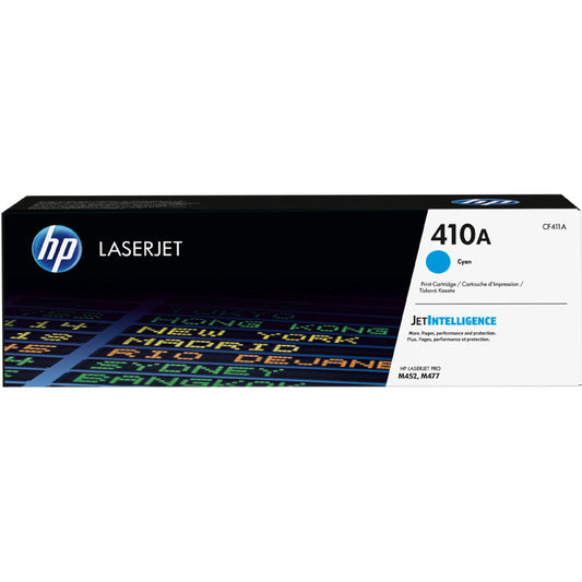 HP 410A Cyan Original LaserJet Toner Cartridge (2,300 Pgs) - Original