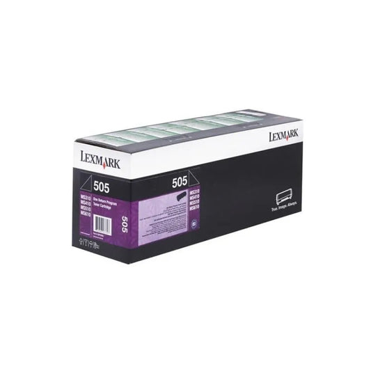 Lexmark 50F5000 505 Original Black Toner Cartridge - Return Program