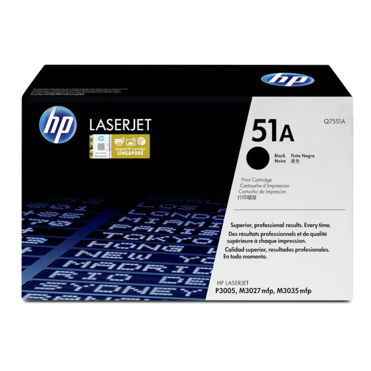 HP 51A Original Black LaserJet Toner Cartridge