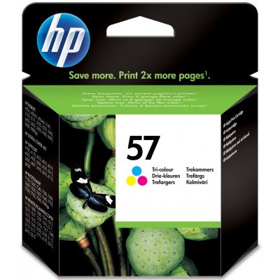 HP 57 Tri-color Original Ink Cartridge