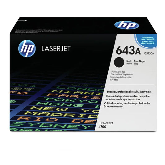 HP 643A Original Black LaserJet Toner Cartridge