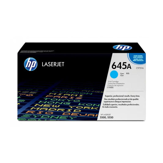 HP 645A Original Cyan LaserJet Toner Cartridge