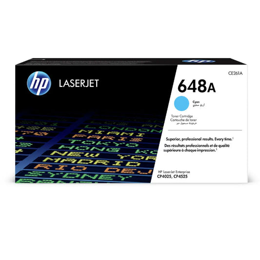 HP 648A Original Cyan LaserJet Toner Cartridge