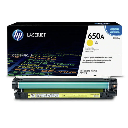 HP 650A Original Yellow LaserJet Toner Cartridge