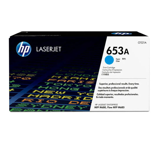 HP 653A Original Cyan LaserJet Toner Cartridge