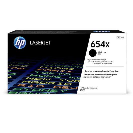 HP 654X Original High Yield Black LaserJet Toner Cartridge