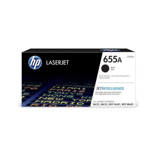HP 655A Original Black LaserJet Toner Cartridge
