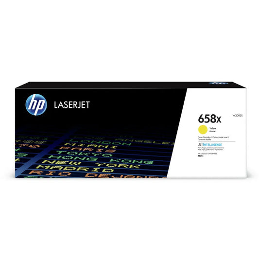 HP 658X Original High Yield Yellow LaserJet Toner Cartridge