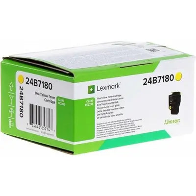 Lexmark 24B7180 Original Yellow Toner Cartridge
