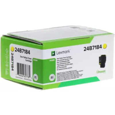 Lexmark 24B7184 Original Yellow Toner Cartridge