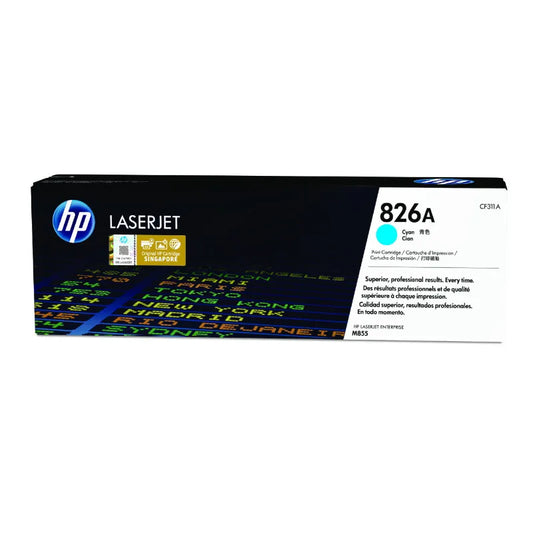 HP 826A Original Cyan LaserJet Toner Cartridge