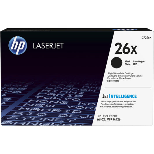 HP 26X Original High Yield Black LaserJet Toner Cartridge