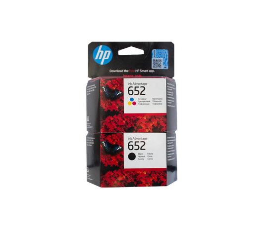 HP Blister 652 Black and Tri-colour Pack