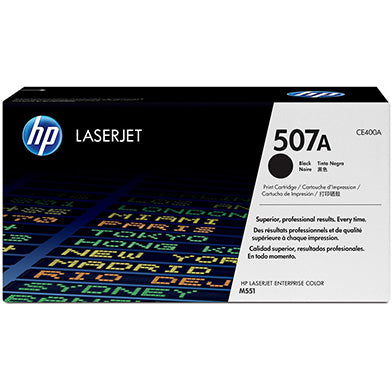 HP 507A Original Black LaserJet Toner Cartridge