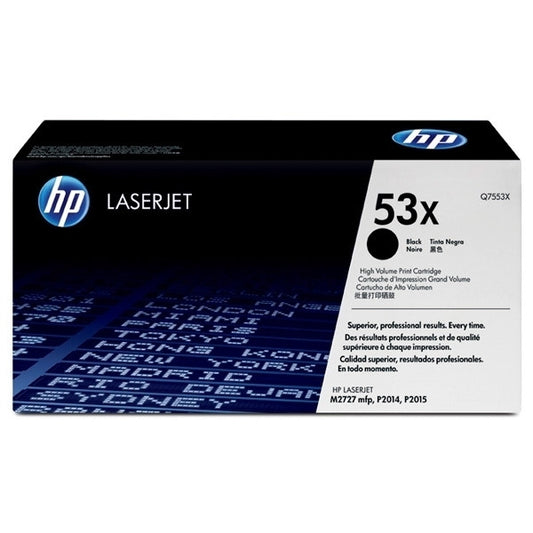 HP 53X Original High Yield Black LaserJet Toner Cartridge