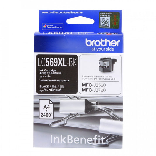 Brother LC-569XL BK High Yield Black Original Ink Cartridge