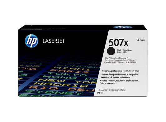 HP 507X Original High Yield Black LaserJet Toner Cartridge