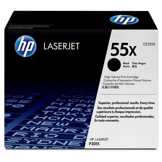HP 55X Original High Yield Black LaserJet Toner Cartridge