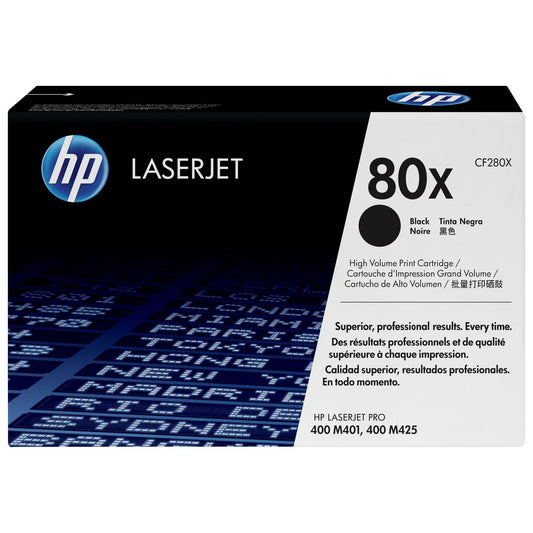 HP 80X Original High Yield Black LaserJet Toner Cartridge