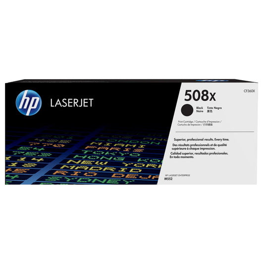 HP 508X Original High Yield Black LaserJet Toner Cartridge