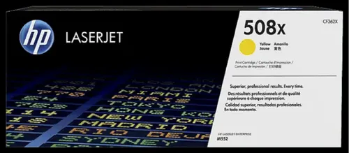 HP 508X Original High Yield Yellow LaserJet Toner Cartridge