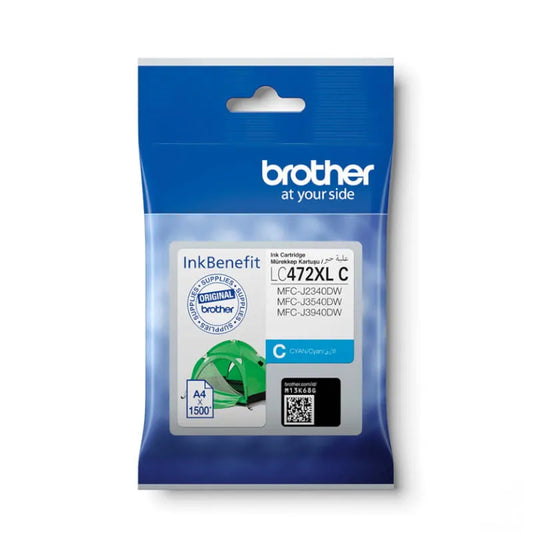 Brother LC-472XLC High Yield Cyan Ink Cartridge