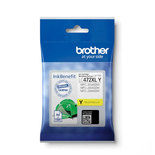 Brother LC-472XLY High Yield Yellow Ink Cartridge